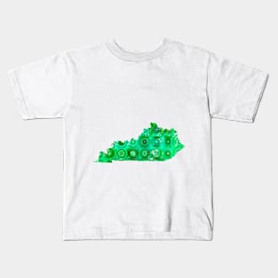 Kentucky in Green Kids T-Shirt